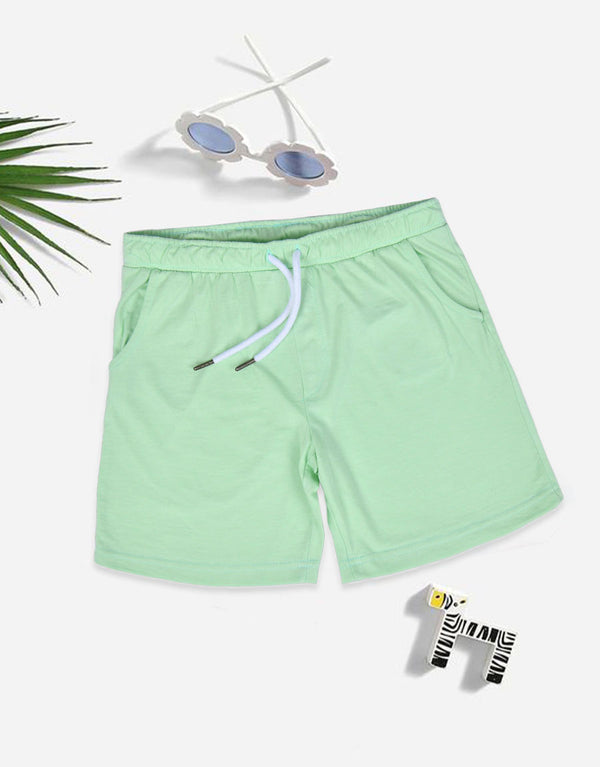 Bermuda Style Premium Summer Short for Boys with Side Pockets-Mint Green