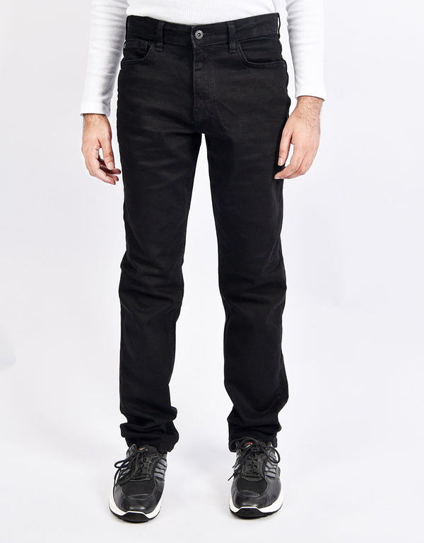 Men's Slim Fit Jeans-Black