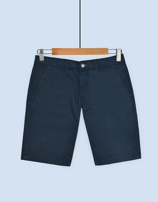 Men's P-Club Cotton Shorts - Mid Blue