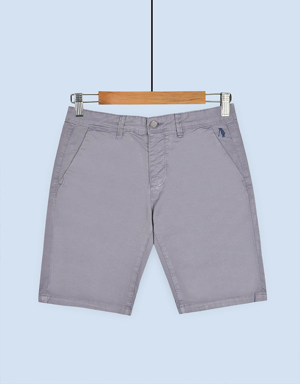 Men's P-Club Cotton Shorts - Grey