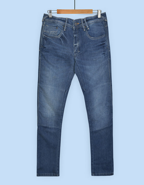 Men's Biker Jeans Pant- Blue