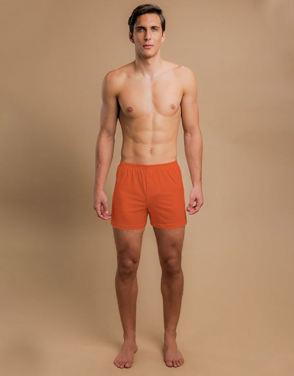 Men's Essential Boxer Shorts-Orange