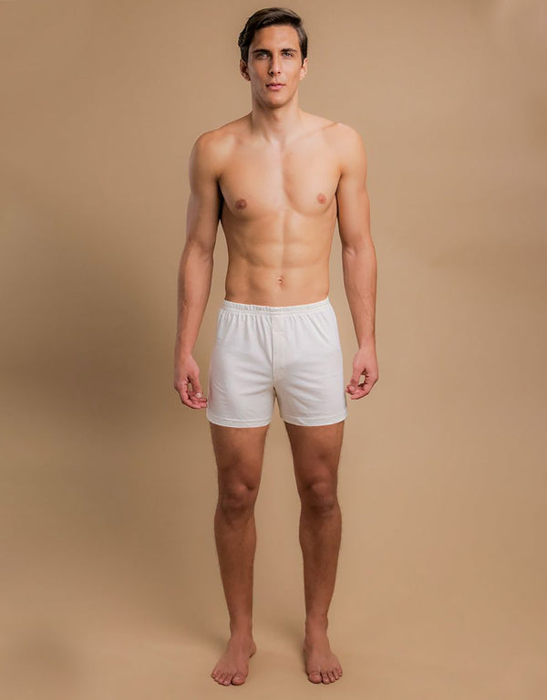 Men's Essential Boxer Shorts-White