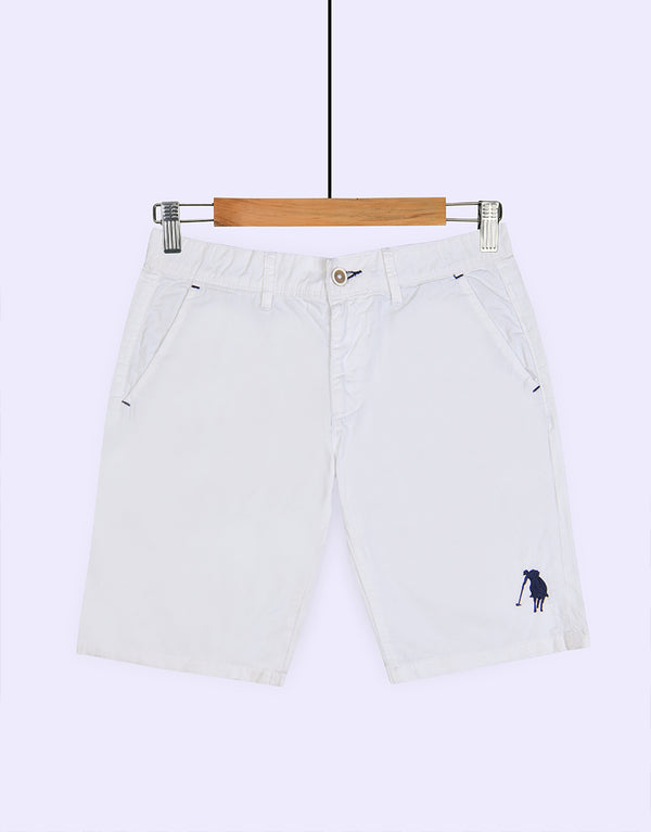 FDQ Men's P-Club Minor Fault Mackenzie Cotton Shorts - White