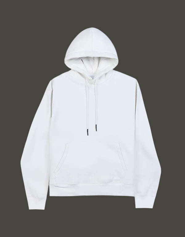 Men's Fleece Pullover Hoodie- White