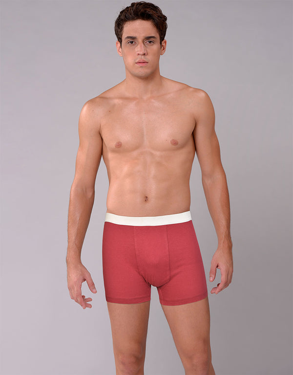 Men's Essential Boxer Shorts-MAROON