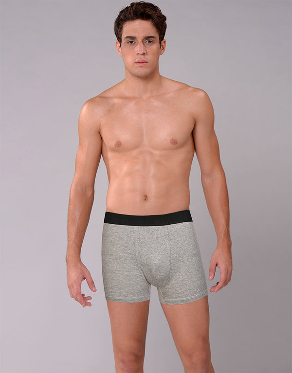 Men's Essential Boxer Shorts-Grey