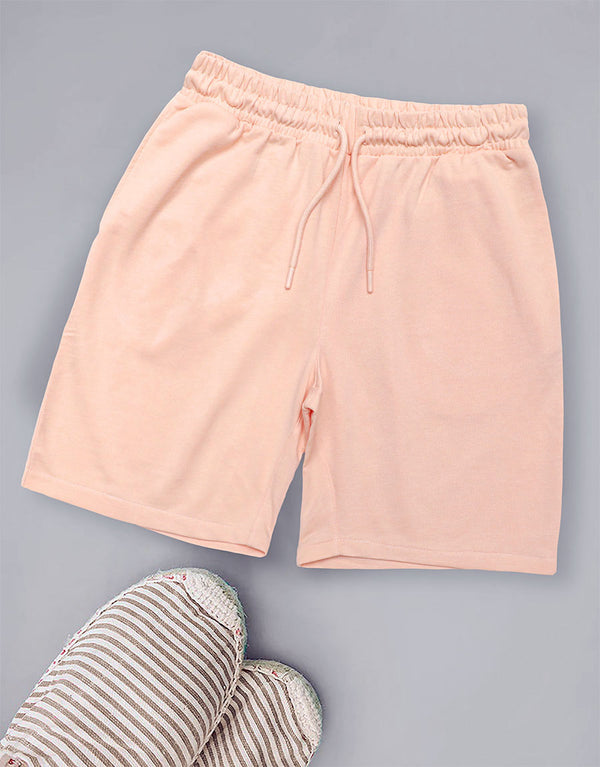 Ladies Laney Stretch Plain Terry Short-Baby Pink