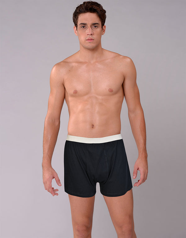 Men's Essential Boxer Shorts-NAVY