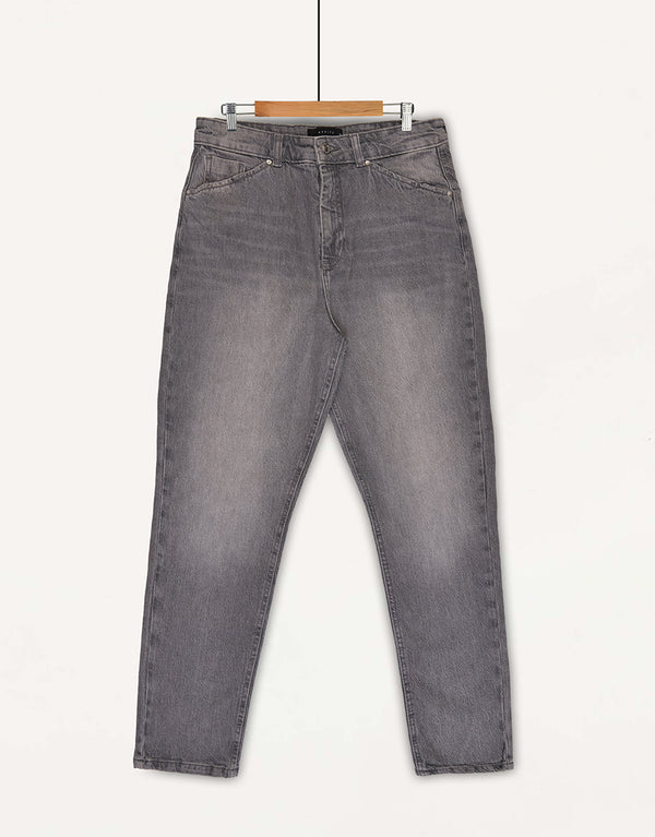 Ladies Denim Jeans-Grey