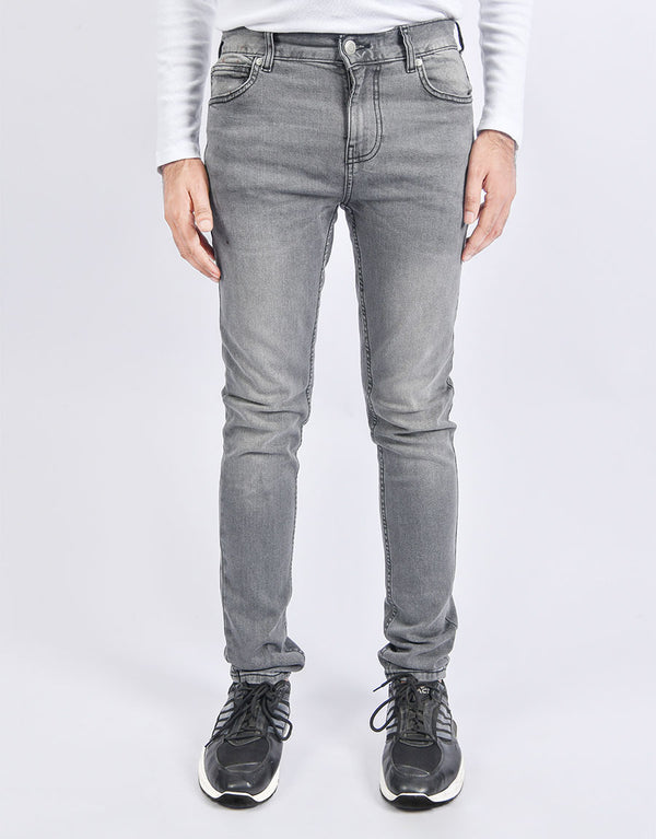 Men's KM Skinny Jeans-Grey