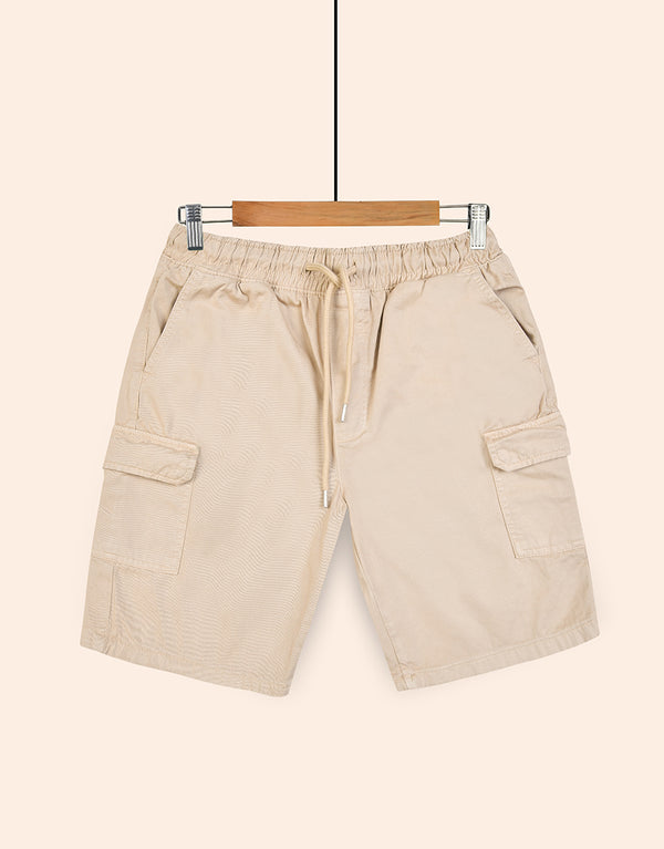 Men's Denim Side Pocket Shorts - Stone