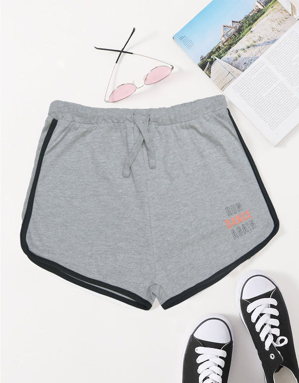 Ladies Run Dance Again Terry Short-Grey