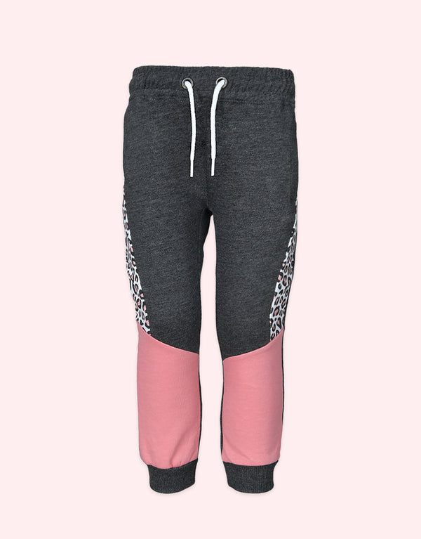 Buy 1 Get 1 Free K&K Kids Leopard Side Stripe Jogger Pant