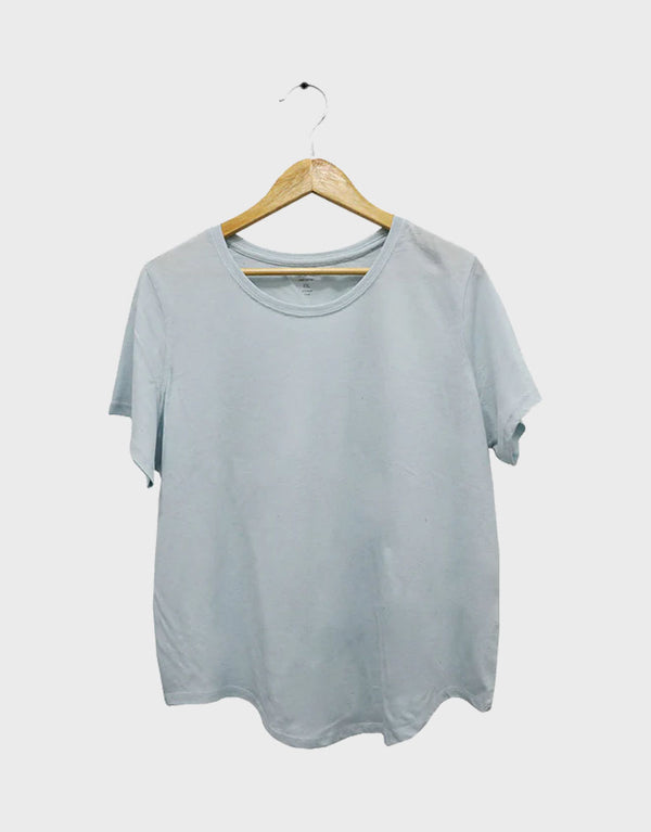 Women's Starting Point Short Sleeve Crew Neck Tee-Sky
