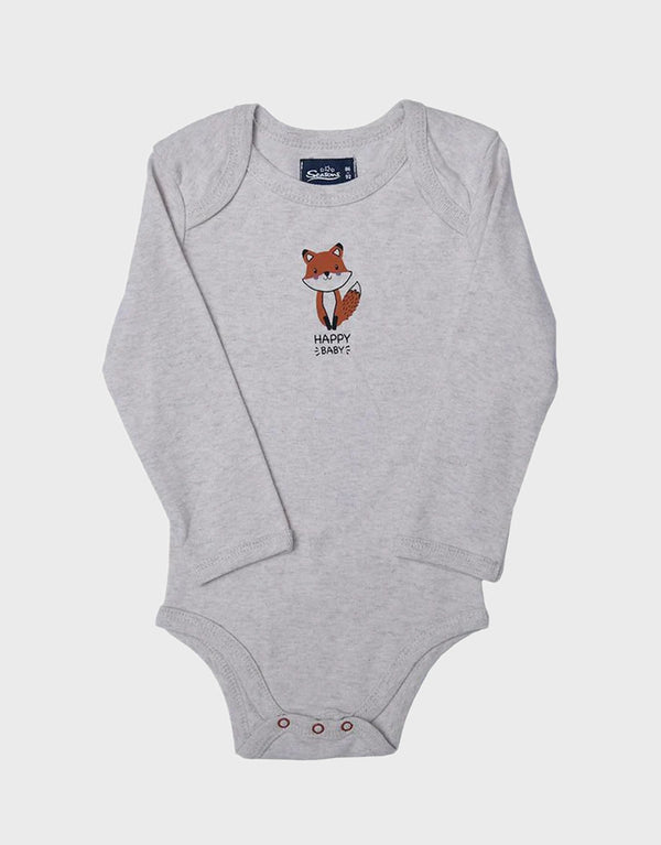 SSS Baby Brown Fox Cartoon Printed Rompers