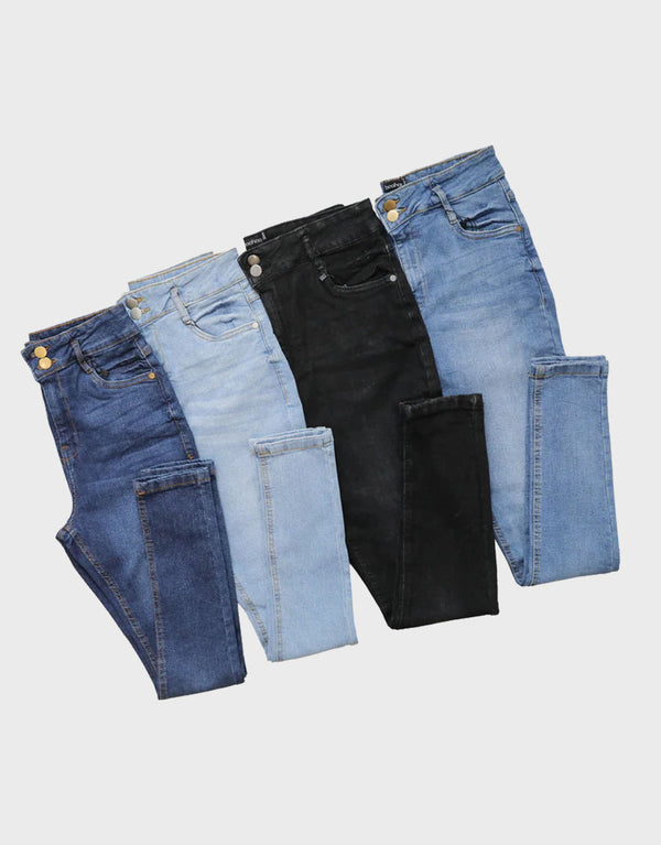 BHO Women's Slim Fit Denim Jeans