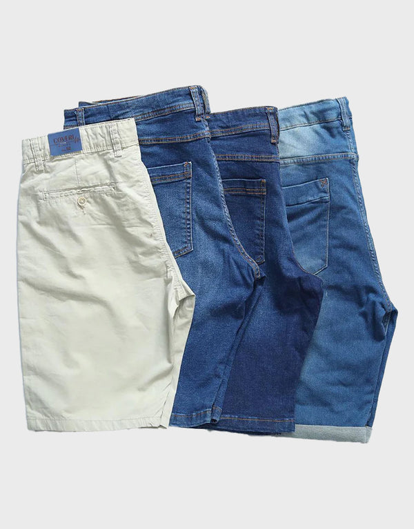 Men's Comfortable Denim and Cotton Mix color one pcs Shorts