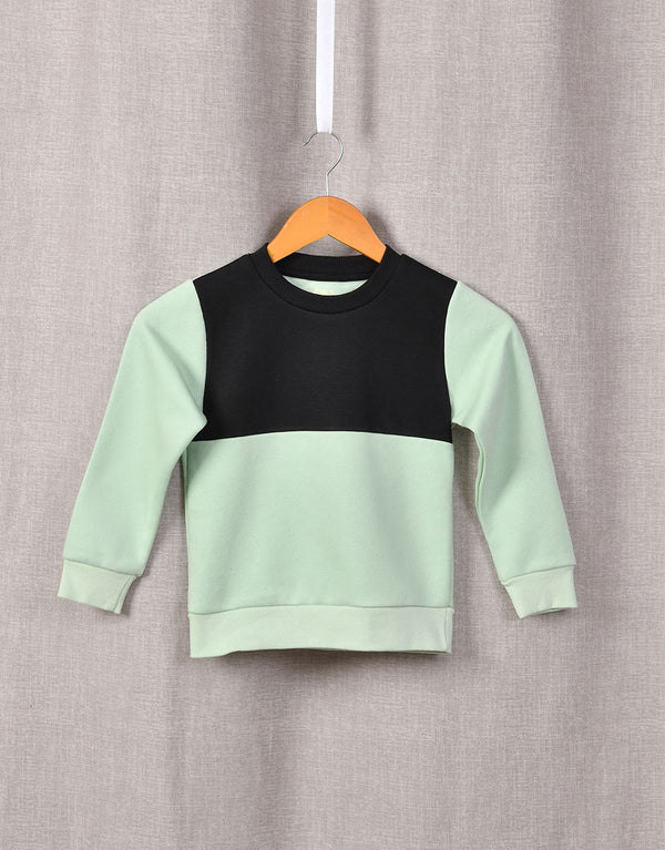 Kid's Fleece Penal Sweat Shirt - See Green