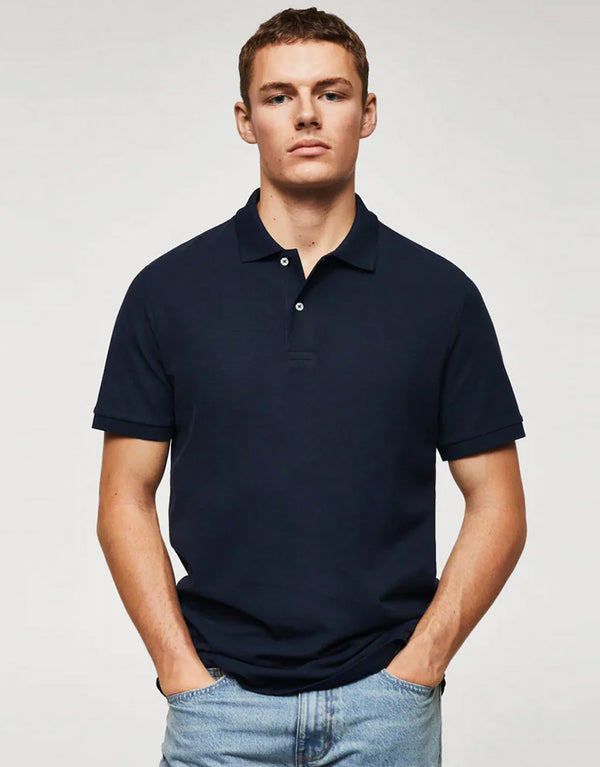 MENS PREMIUM POLO SHIRT-NAVY