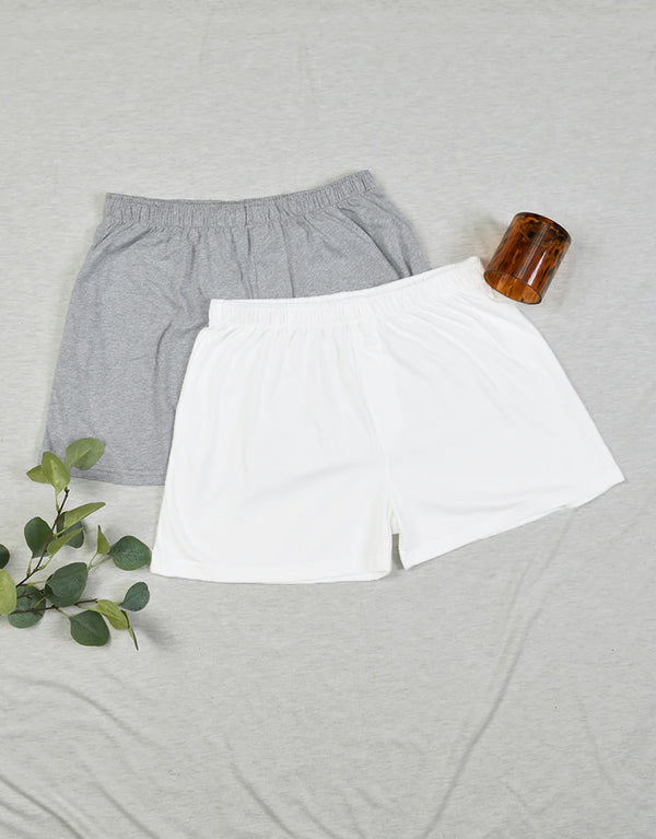 Buy 1 Get 1 Free Men's Essentials boxer Shorts-DARK GREY/WHITE