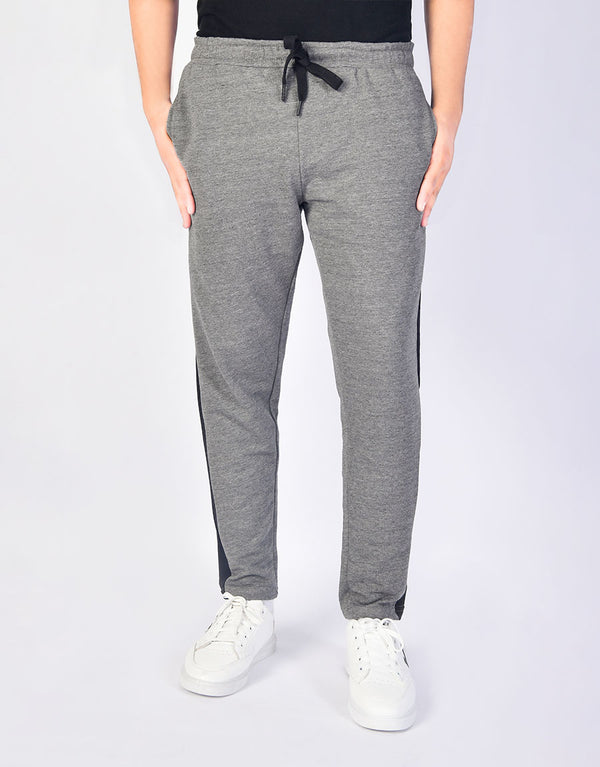 Men's Panel Terry Trouser-Charcoal