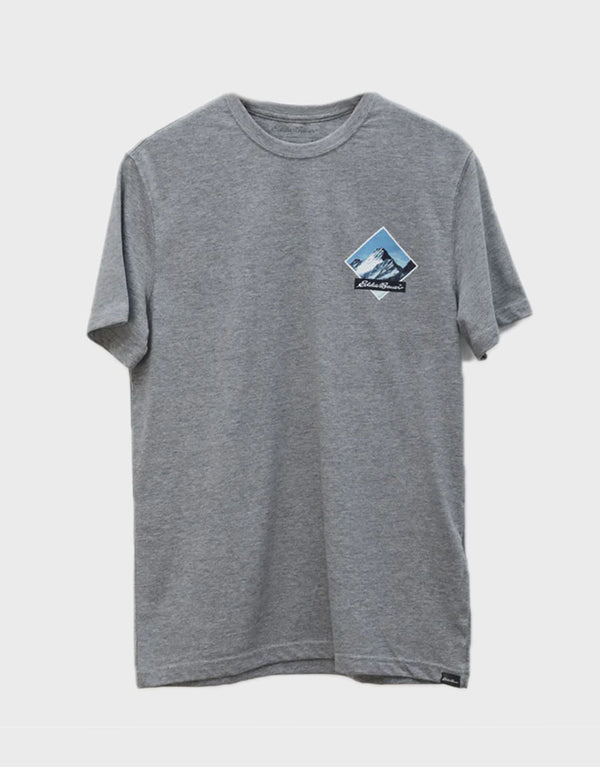 EDBR Men's Mountain Printed See You At The Top Crew Neck T-Shirt