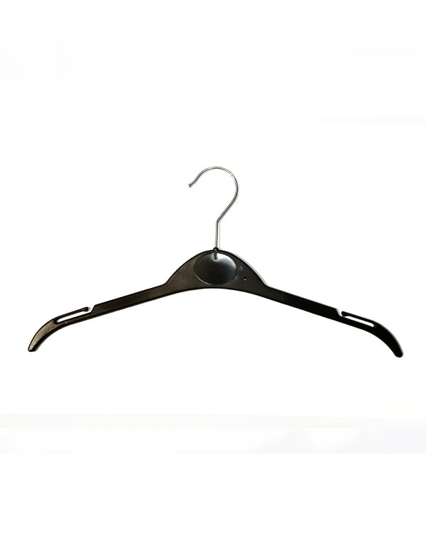 Solid Plastic With Durable Hanger For Coats/ Clothes Gdt-230 (Asd)-Black