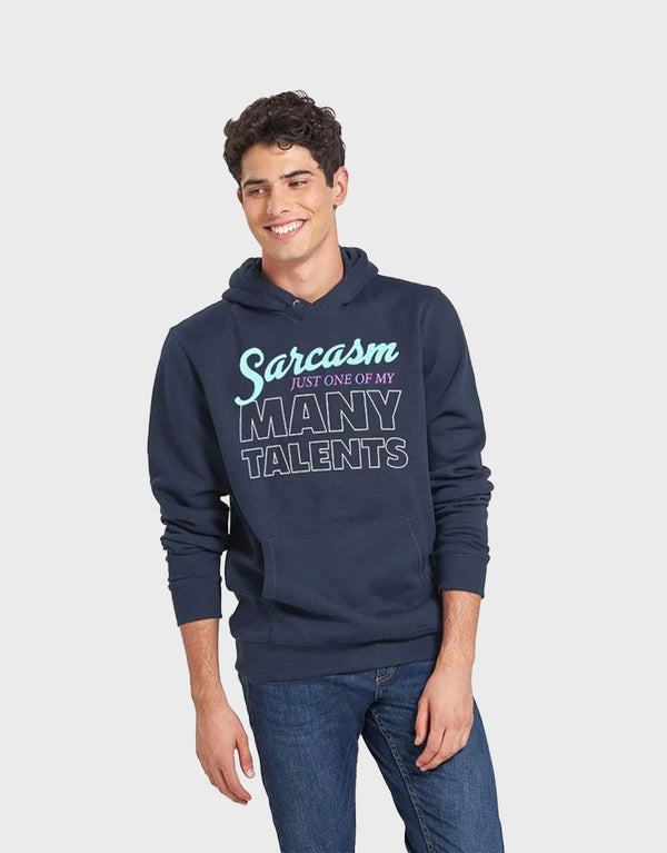 Men,s Many Talents Printed Pullover Hoodie