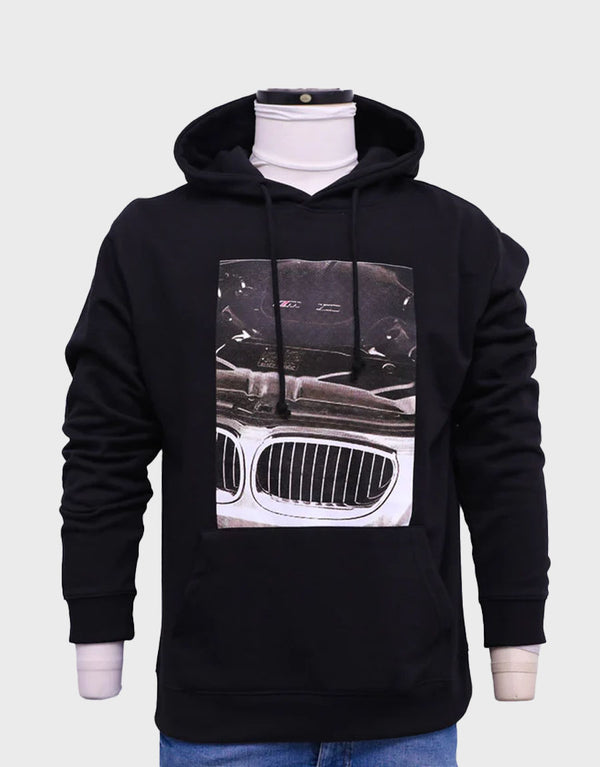 Men's BMW Hood Printed Pullover Hoodie