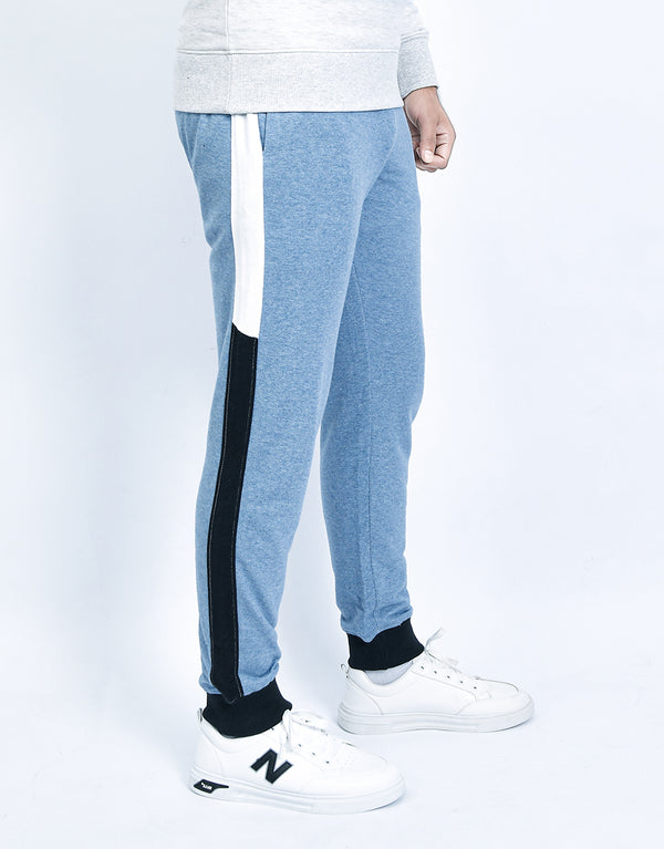 Men's Multi Color Fleece Winter Jogger Trouser-Sky Blue