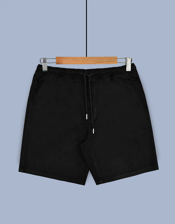 Men's Denim Shorts - BLACK