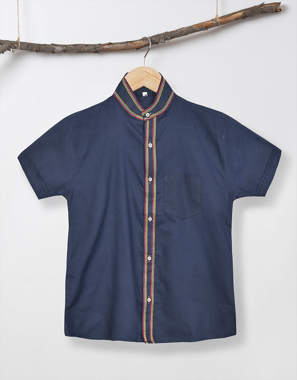 Men's Casual Shirt-Navy