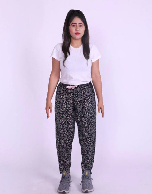 H&H Women's Fox Printed Loose Fit Trouser