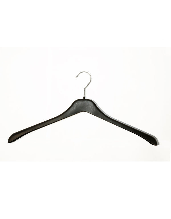 Solid Plastic Durable Hanger For Coats/ Clothes Crf03 G 45Cm-Black