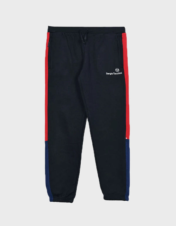 Boy's Slim Fit Fleece Jogger Trouser- Navy/Red Panel