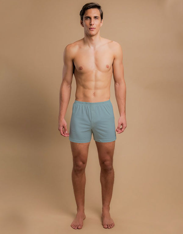 Men's Essential Boxer Shorts-Baby Blue