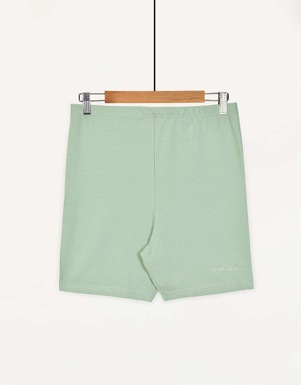 Ladies Single Jersey Short - SEA GREEN