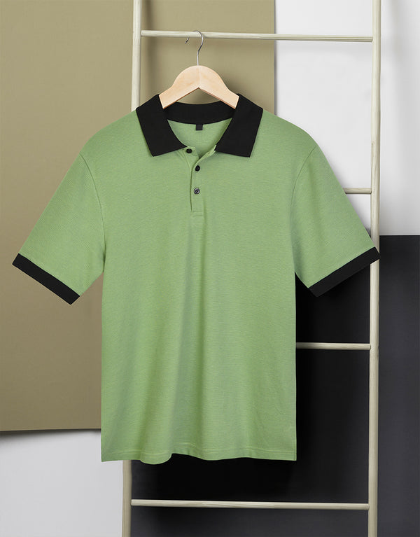 Men's Half Sleeve Polo Shirt - GREEN