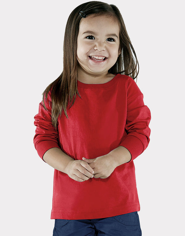 Kid's Basic Fleece Sweat Shirt-Red