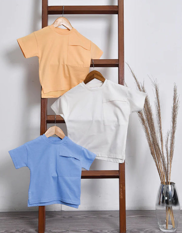 Pack Of 3 Kid's Crew Neck Short Sleeve Tee Shirt