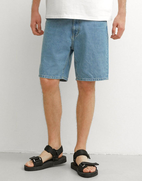 Men's Denim Jeans Shorts-Blue
