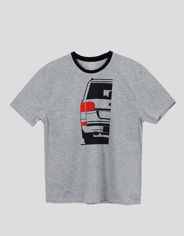 Men's Car Printed T-Shirt-Grey