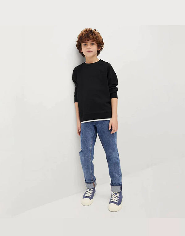 MNG Kid's Balletic Raglan Sleeves Terry Sweat Shirt