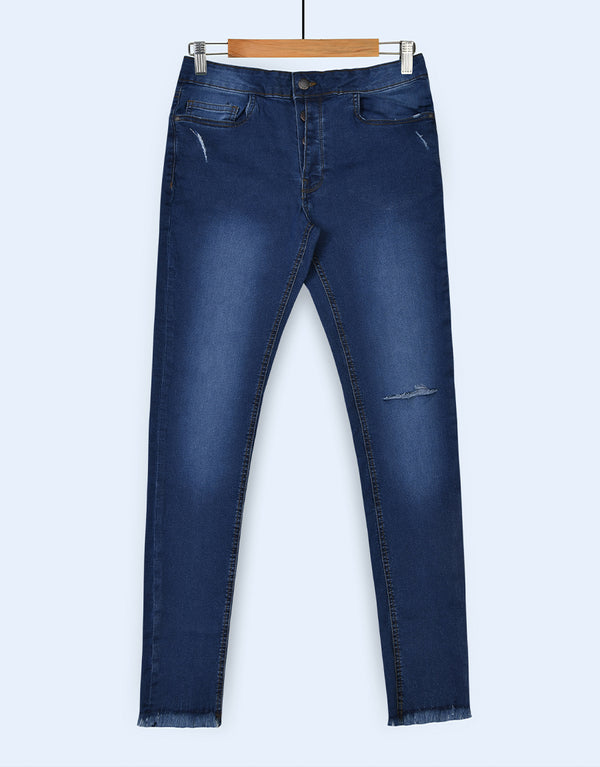 Women's Muse Looks Butt-Lifting Skinny Fit Denim Jeans - Blue