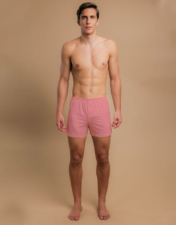 M-17 Men's Essential Boxer Shorts-Pink