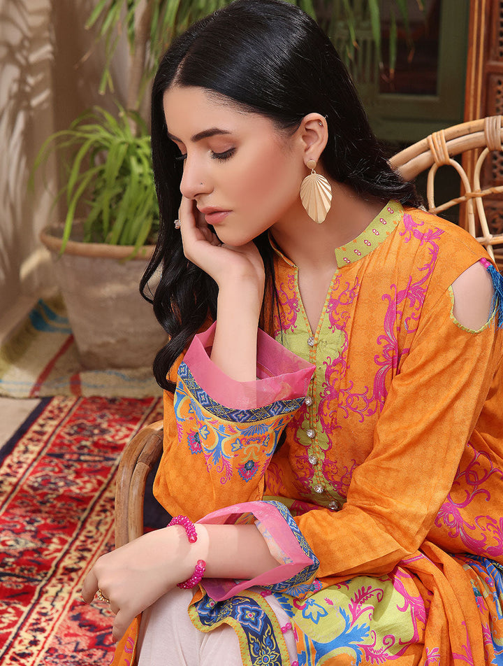 2 Piece Unstitched Lawn Suit RKL-1377 Khas Lawn 22 - Volume 9 (Sawera) FASUNSLAD 
