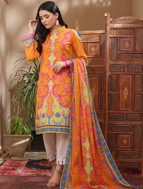 2 Piece Unstitched Lawn Suit RKL-1377 Khas Lawn 22 - Volume 9 (Sawera) FASUNSLAD 