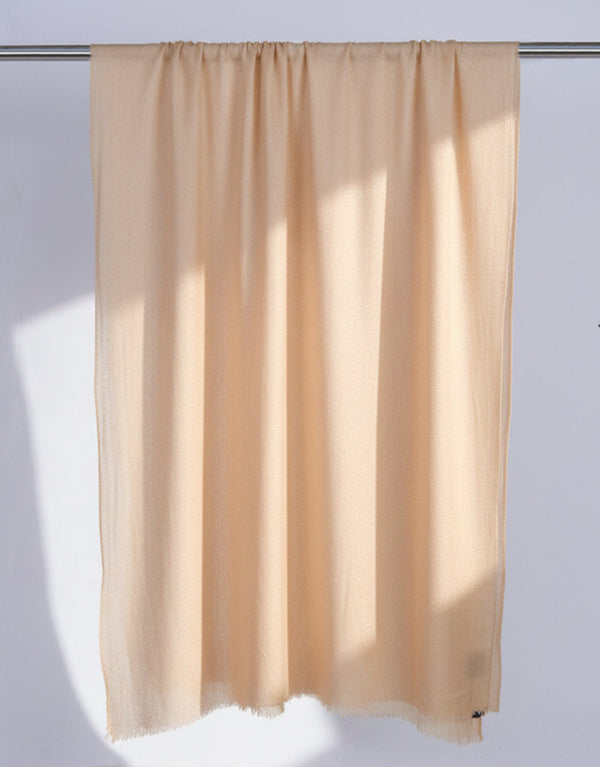 Wool Shawl-Light Peach