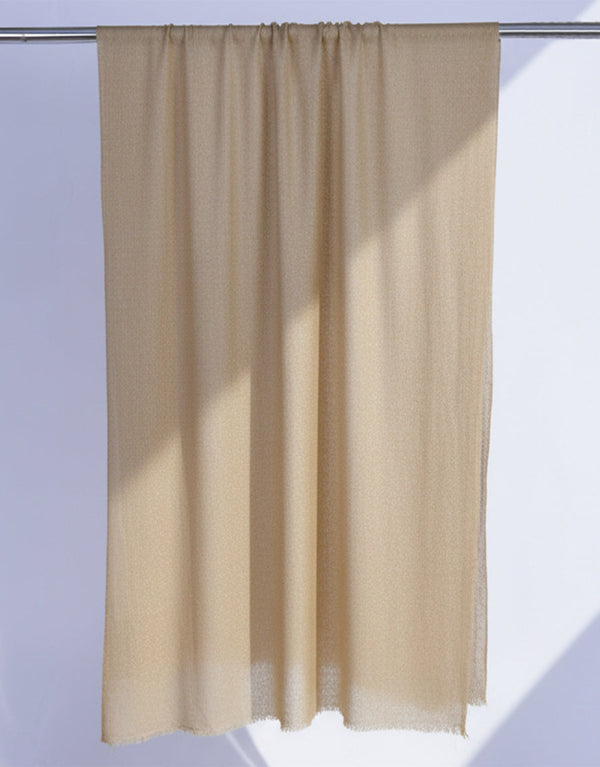 Wool Shawl-Light Beige